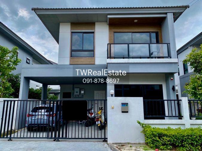 รูป 🏡 ขายบ้านแฝด 2 ชั้น เสนาพาร์ค วิลล์ รามอินทรา – วงแหวน บ้านพร้อมอยู่ ทำเลดี หน้าบ้านทิศใต้ มี Solar Cell ประหยัดค่าไฟ - รูปที่ 2/24