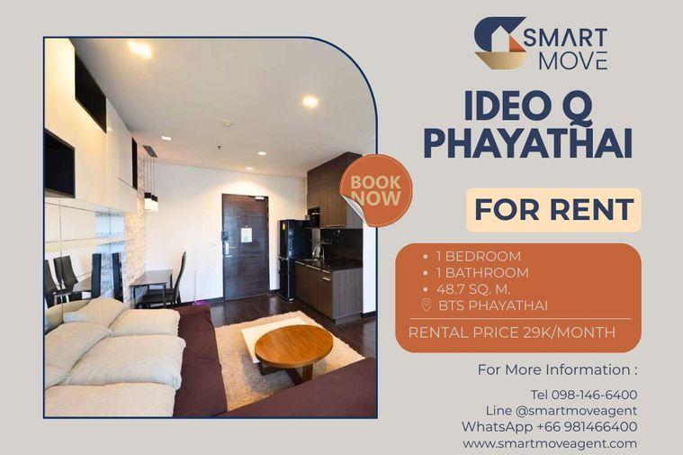 รูป Code C20251100049...Ideo Q Phayathai สำหรับเช่า 1 ห้องนอน 1 ห้องนำ้ 48.5 ตร.ม. พร้อมเข้าอยู่  - รูปที่ 1/5