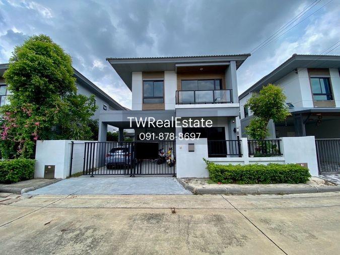รูป 🏡 ขายบ้านแฝด 2 ชั้น เสนาพาร์ค วิลล์ รามอินทรา – วงแหวน บ้านพร้อมอยู่ ทำเลดี หน้าบ้านทิศใต้ มี Solar Cell ประหยัดค่าไฟ - รูปที่ 1/24