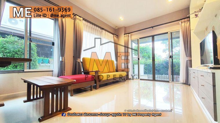 รูป ให้เช่า บ้านเดี่ยวหลังใหญ่ พร้อมเฟอร์นิเจอร์ Perfect Place สุขุมวิท 77 – สุวรรณภูมิ ย่านลาดกระบัง ไม่ไกลจากทางด่วน โทร. 064-954-9619 (RBG12-63) - รูปที่ 12/13