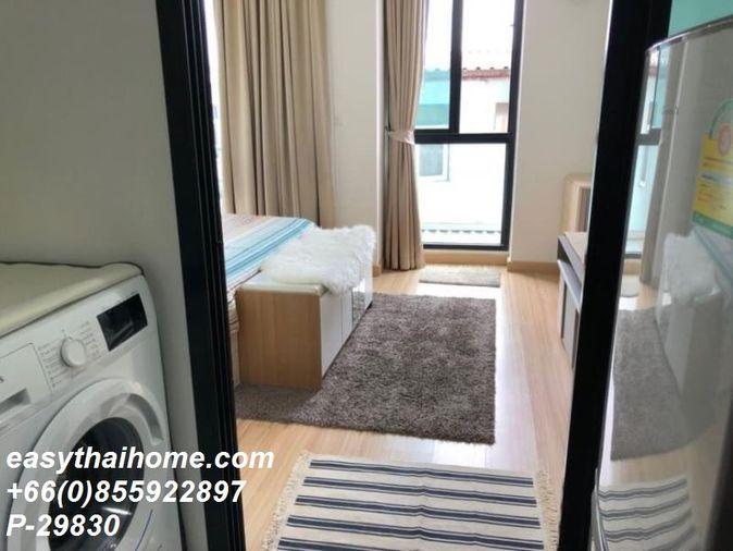 รูป P-29830 — ขายคอนโด ชั้น 2 Chateau In Town Ratchada 20-2 รูปแบบ 1 นอน 1 น้ำ วิวสวน ใกล้ MRT รัชดาภิเษก 085-592-2897 Line: @easythaihome - รูปที่ 3/5