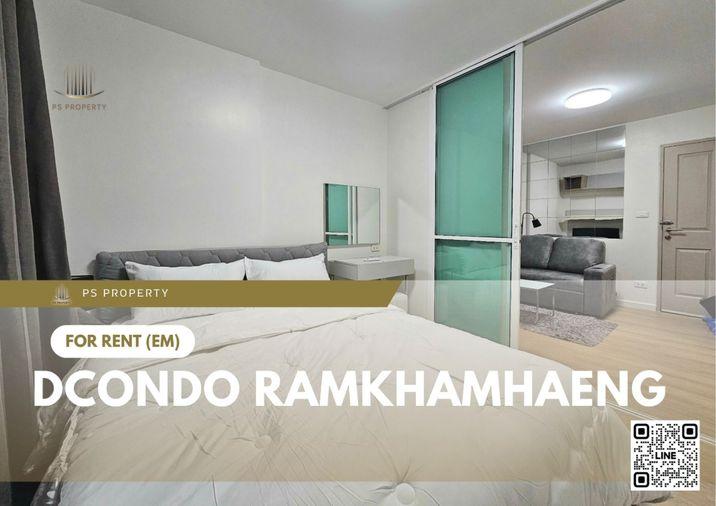 picture For rent 🔥 dcondo Ramkhamhaeng 🔥 Fully furnished and equipped, near Airport Link Ramkhamhaeng - 1/9