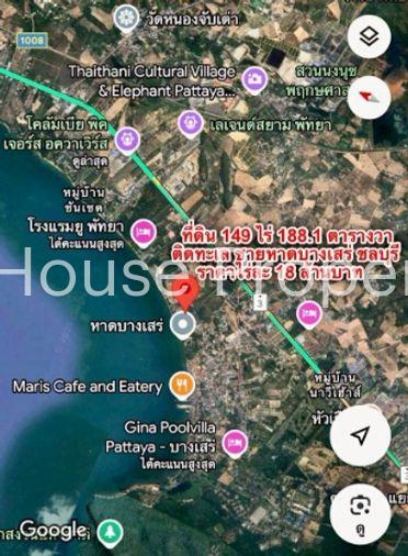 รูป ขายที่ดินราคาดี หน้าติดทะเล-หลังติดถนนสุขุมวิท เขตบางเสร่ สัตหีบ ชลบุรี - รูปที่ 4/4