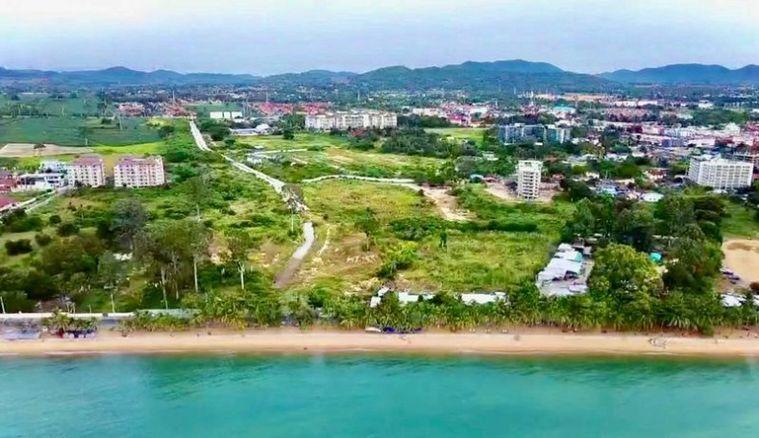 รูป ขายที่ดินราคาดี หน้าติดทะเล-หลังติดถนนสุขุมวิท เขตบางเสร่ สัตหีบ ชลบุรี  - รูปที่ 1/4