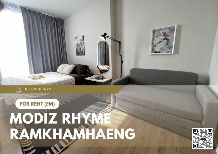 picture For rent ✨ Modiz Rhyme Ramkhamhaeng ✨ Fully furnished and equipped, near MRT Ramkhamhaeng - 1/8