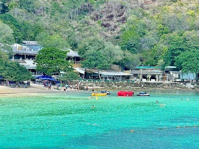 รูป ขายที่ดินพัทยา บนเกาะล้าน ติดเชิงเขามองเห็นทะเลสีคราม  - รูปที่ 3/5