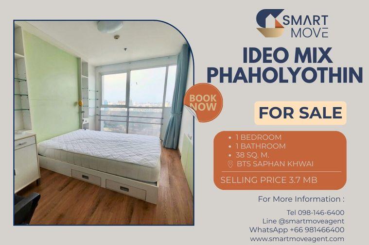 รูป ⚡️⚡️ ขายพร้อมผู้เช่า !! ⚡️⚡️Code C20250400044...Ideo Mix Phaholyothin, 1 ห้องนอน, 1 ห้องน้ำ, ชั้นสูง 22++, ห้องทิศตะวันออก, แต่งครบ, ราคาพิเศษ!!📢📢 - รูปที่ 1/9