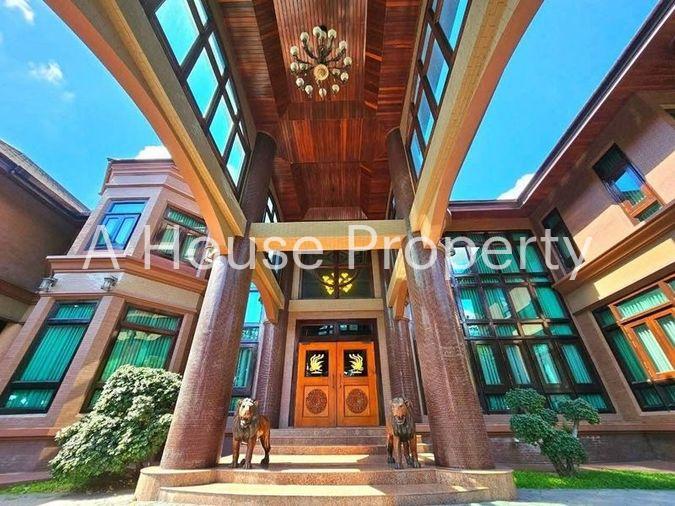 รูป ขายคฤหาสหรู ในเมืองศรีราชา ตกแต่งเฟอร์นิเจอร์ด้วยไม้สัก และ ไม้มะค่าทั้งหลัง - รูปที่ 3/20