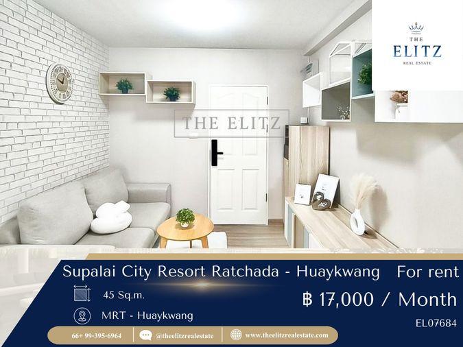 รูป ✨ ห้องใหญ่สะใจ ในราคาเบาๆ Supalai City Resort รัชดา-ห้วยขวาง พร้อมเข้าอยู่ทันที 🎉 - รูปที่ 1/12