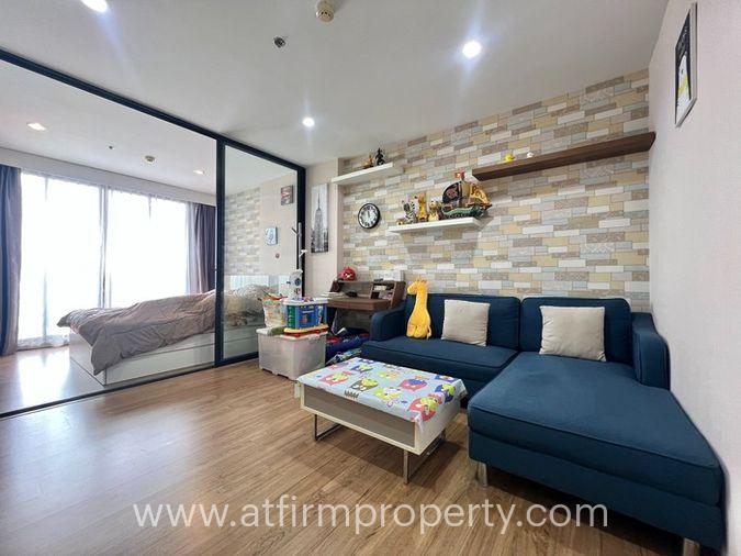 รูป 💥💥ขายห้องพร้อมผู้เช่า!! The Tree Interchange 1Bed 34.83 ตร.ม.ตึก A ชั้น 39 วิวแม่น้ำ เพียง 2.85 ล้านบาท!! สอบถาม LINE: @atfirm💥💥 - รูปที่ 1/19