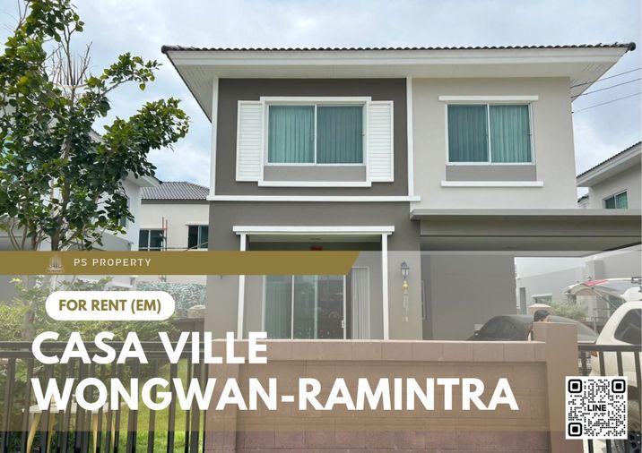 รูป ให้เช่า ✨ Casa Ville Wongwan-Ramintra ✨ 3 ห้องนอน 3 ห้องน้ำ บ้านหันหน้าทางทิศเหนือ ใกล้ทางด่วนรามอินทรา - รูปที่ 1/6