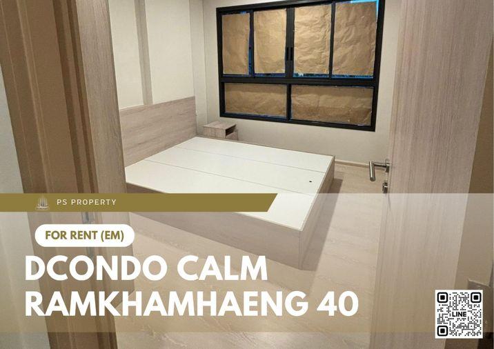 picture For Rent ✨ dcondo Calm Ramkhamhaeng 40 ✨ Fully furnished with appliances. Near MRT Orange Line. - 1/6