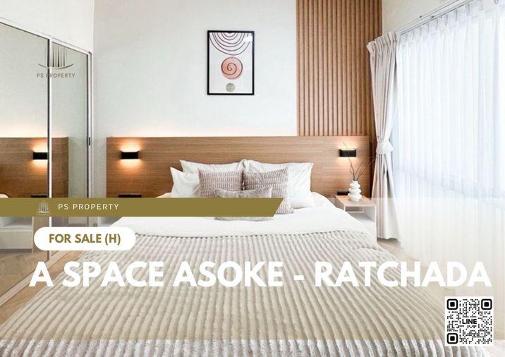 รูป ขายด่วน 🔥 A Space Asoke - Ratchada 🔥 ตกแต่งสวยครบพร้อมเฟอร์นิเจอร์ ใกล้ MRT พระราม 9 - รูปที่ 1/8