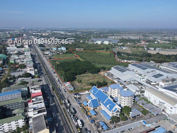 รูป ขายที่ดินลาดหลุมแก้ว 30 ไร่ ติดถนน 346 ปทุมธานี-บางเลน ติดสํานักอัยการลาดหลุมแก้ว บริษัท ซีพีแรม สำนักงานใหญ่ เหมาะสร้างโรงงาน/หมู่บ้าน - รูปที่ 9/18