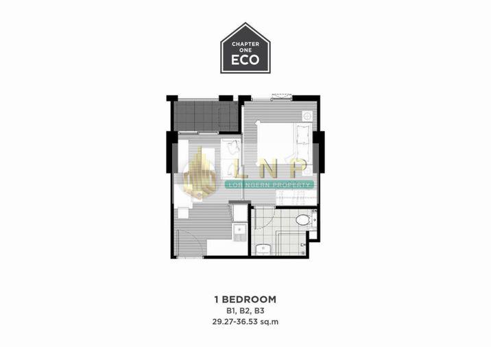 รูป 🏢 ขายคอนโด : Chapter One Eco Ratchada - Huai Khwang (แชปเตอร์ วัน อีโค รัชดา - ห้วยขวาง) รหัสทรัพย์ | 📌LNP-C11212 - รูปที่ 18/19