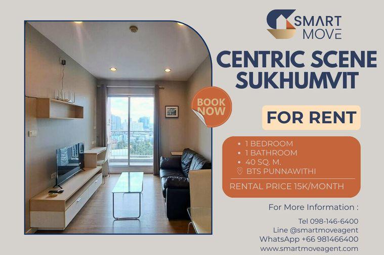 รูป 🔥 สำหรับเช่า !! วิวสระ / วิวเมือง, ชั้นสูง 14++, ทำเลดี!! 🔥 Code C20230103859...Centric Scene Sukhumvit, 1 นอน, 1 น้ำ, แต่งครบ, พร้อมเข้าอยู่📣📣 - รูปที่ 1/12