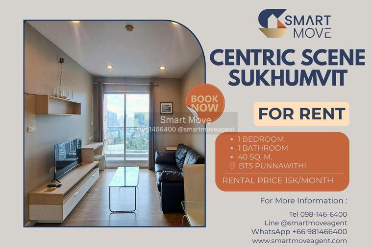 รูป 🔥 สำหรับเช่า !! วิวสระ / วิวเมือง, ชั้นสูง 14++, ทำเลดี!! 🔥 Code C20230103859...Centric Scene Sukhumvit, 1 นอน, 1 น้ำ, แต่งครบ, พร้อมเข้าอยู่📣📣 - รูปที่ 1/12