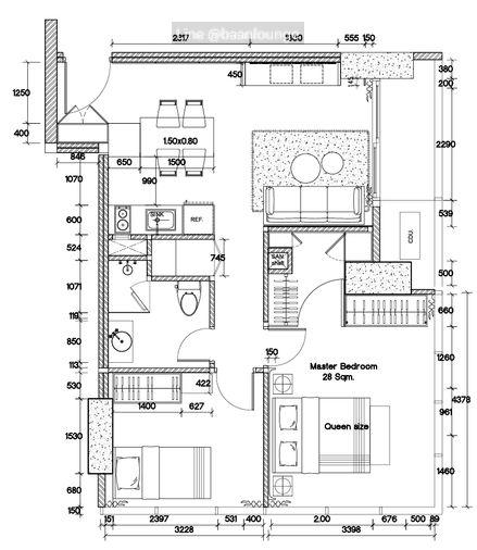picture M Silom 2 bedrooms, 1 bathrooms Size 62 sq m. - 11/11