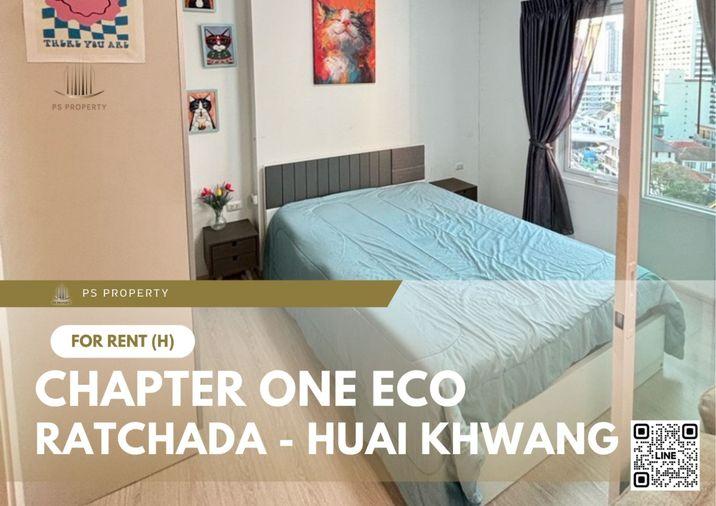 รูป ให้เช่า 📍 Chapter One Eco Ratchada - Huai Khwang 📍 เฟอร์นิเจอร์ และ เครื่องใช้ไฟฟ้าครบ ใกล้ MRT ห้วยขวาง - รูปที่ 1/11