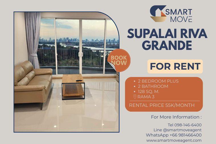 picture 🔥 For Rent !! River view !! 🔥 Code C20260100001..........Supalai Riva Grande, 2 bedroom plus, 2 bathroom, furnished, ready to move in📣📣 - 1/9