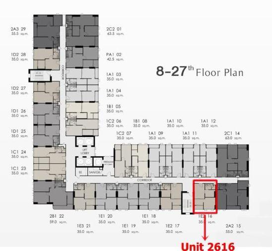 รูป 🎉🎉ห้องขายดาวน์มาใหม่!! ศุภาลัย พรีเมียร์ ตากสิน-วงเวียนใหญ่ 1Bed 35 ตร.ม.Unit2616 สนใจสอบถาม Line: @atfirm🎉🎉 - รูปที่ 1/19