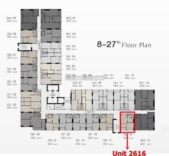 รูป 🎉🎉ห้องขายดาวน์มาใหม่!! ศุภาลัย พรีเมียร์ ตากสิน-วงเวียนใหญ่ 1Bed 35 ตร.ม.Unit2616 สนใจสอบถาม Line: @atfirm🎉🎉 - รูปที่ 1/19