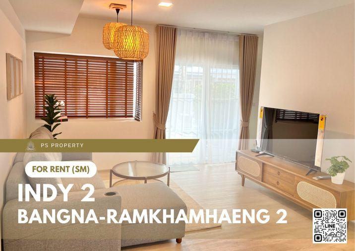 รูป ทาวน์เฮ้าส์ให้เช่า ✨ Indy 2 Bangna-Ramkhamhaeng 2 ✨ บ้านทำเลดีพร้อมเข้าอยู่ ใกล้ Mega Bangna พื้นที่กว้าง & Pet Friendly! 🐶🐱 - รูปที่ 1/10