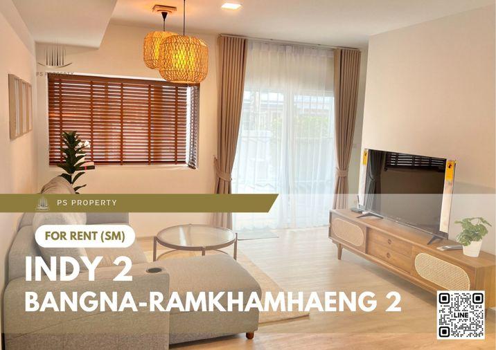 รูป ทาวน์เฮ้าส์ให้เช่า ✨ Indy 2 Bangna-Ramkhamhaeng 2 ✨ บ้านทำเลดีพร้อมเข้าอยู่ ใกล้ Mega Bangna พื้นที่กว้าง & Pet Friendly! 🐶🐱 - รูปที่ 1/10