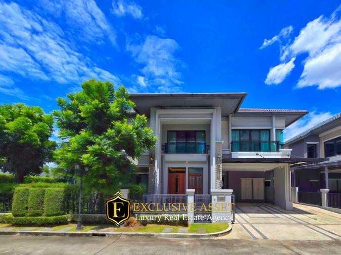 รูป ขายด่วน ม.แกรนด์บางกอก บูเลอวาร์ด สาทร บ้านแปลงมุม สภาพดี 101.3 ตรว. 348 ตรม. สนามหญ้ากว้าง พร้อมเข้าอยู่ - รูปที่ 1/42