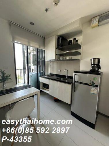 รูป P-43355 — ขายไม่มีผู้เช่า 2.85 ล้านบาท คอนโด The Base Park East Sukhumvit 77 1 ห้องนอน วิวเมือง ใกล้ BTS พระโขนง 085-592-2897 Line: @easythaihome - รูปที่ 3/5