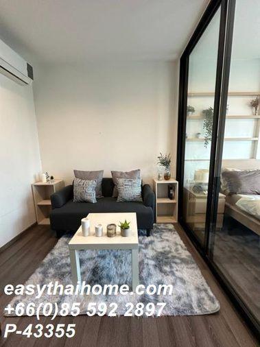 รูป P-43355 — ขายไม่มีผู้เช่า 2.85 ล้านบาท คอนโด The Base Park East Sukhumvit 77 1 ห้องนอน วิวเมือง ใกล้ BTS พระโขนง 085-592-2897 Line: @easythaihome - รูปที่ 5/5