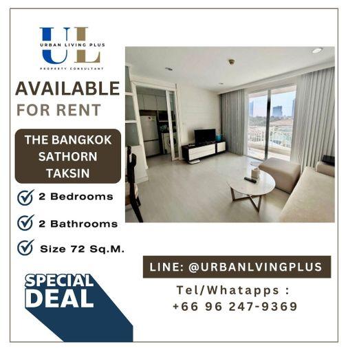 รูป ( UL2409192 ) Tel/Line 096-247-9369✨ ให้เช่า !! THE BANGKOK SATHORN-TAKSIN 2 ห้อนอน 2 ห้องน้ำ ขนาด 71 ตร.ม. ห้องสวย ชั้นสูง !!! - รูปที่ 1/12
