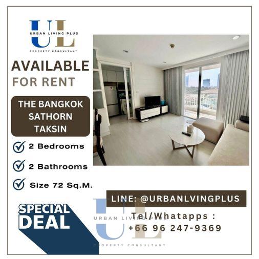 รูป ( UL2409192 ) Tel/Line 096-247-9369✨ ให้เช่า !! THE BANGKOK SATHORN-TAKSIN 2 ห้อนอน 2 ห้องน้ำ ขนาด 71 ตร.ม. ห้องสวย ชั้นสูง !!! - รูปที่ 1/12
