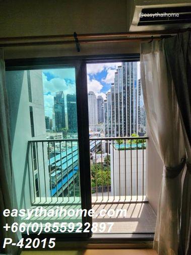 รูป P-42015 🏙️ วิวเมืองสวย! โนเบิล รีมิกซ์ 1 นอน ใกล้ BTS ทองหล่อ 30,000 บาท Line Id: @easythaihome 085-592-2897 - รูปที่ 14/16