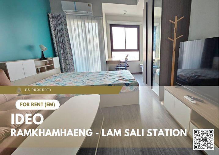 รูป ให้เช่า 📍 Ideo Ramkhamhaeng - Lam Sali Station 📍 เฟอร์นิเจอร์ และ เครื่องใช้ไฟฟ้าครบ ใกล้ MRT แยกลำสาลี - รูปที่ 1/18