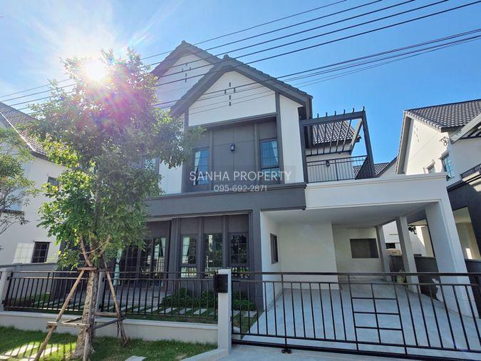 รูป บ้านเดี่ยว เซนโทร บางนา แต่งครบพร้อมอยู่ (4 ห้องนอน 4 ห้องน้ำ) ขาย 18.5MB, เช่า 156,000/เดือน ▫️Line: @sanhaproperty📲092-6242892 รหัส SHW066 รับโค - รูปที่ 18/18