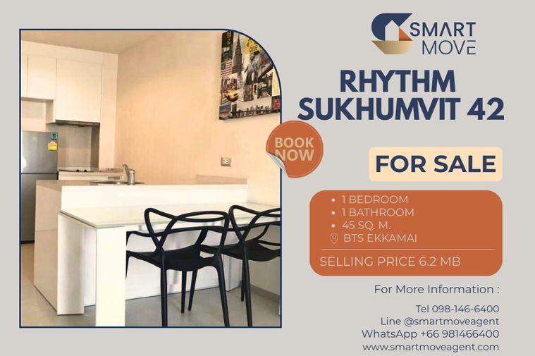 รูป 🔥 สำหรับขาย !! ห้องไซส์ใหญ่, ห้องอยู่ทางทิศตะวันออก!! 🔥 Code C20241200058.......Rhythm Sukhumvit 42, 1 ห้องนอน, 1 ห้องน้ำ, แต่งครบ, ราคาพิเศษ!!📣📣 - รูปที่ 1/7