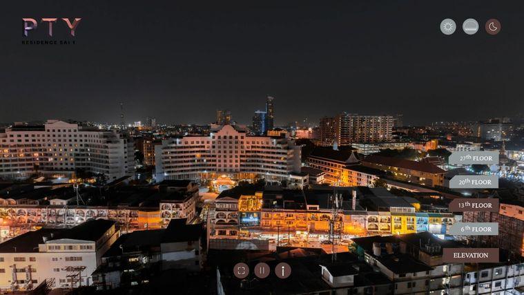 รูป KT0179📲LineID @556ryccg🏖️29ตรม 1ห้องนอน ชั้น12 🌃วิวเมือง พร้อมเฟอร์นิเจอร์🦀PTY Residence Sai1 พัทยากลาง - รูปที่ 4/6