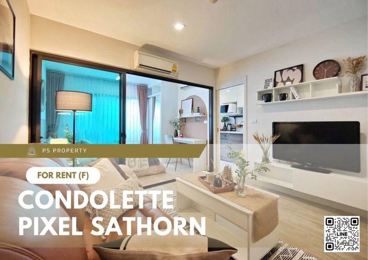 picture For rent 📍 Condolette Pixel Sathorn 📍 Fully furnished with appliances. Near MRT Lumpini. - 1/10