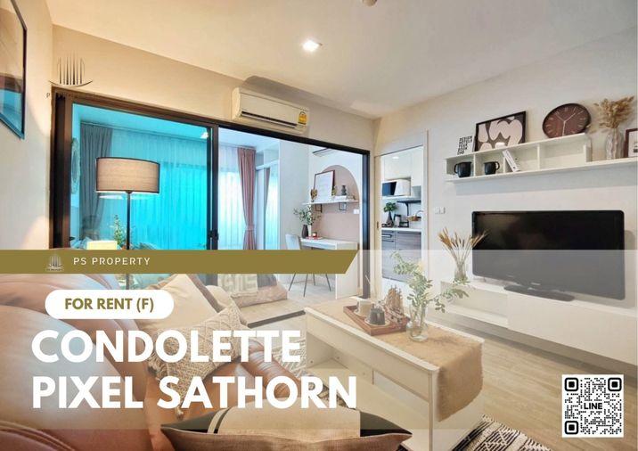 picture For rent 📍 Condolette Pixel Sathorn 📍 Fully furnished with appliances. Near MRT Lumpini. - 1/10