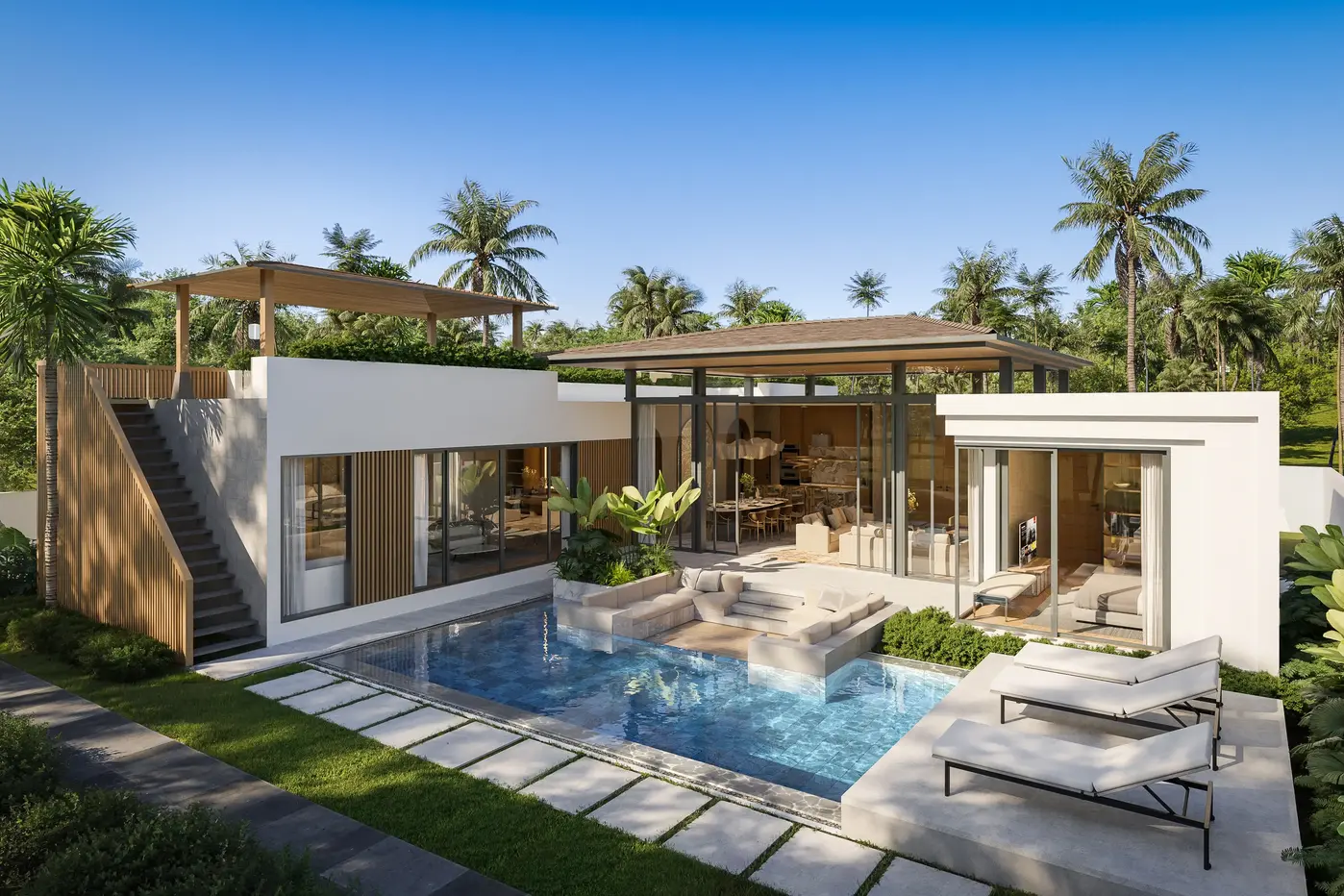 รูป 4 Bedroom Pool View Villa for sale in East Pattaya - รูปที่ 2/10