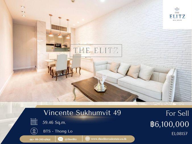 รูป ✨ ศูนย์กลาง Lifestyle ทองหล่อ-พร้อมพงษ์ Vincente 49 ห้องสวย สภาพดี บรรยากาศเงียบสงบเหมือนบ้าน 🎉 - รูปที่ 1/15
