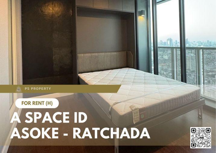 picture For rent 📍 A Space ID Asoke - Ratchada 📍 Fully furnished with appliances. Near MRT Rama 9. - 1/11