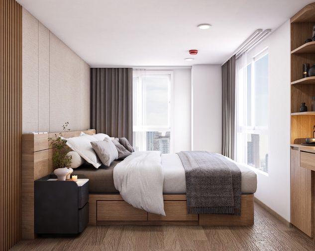 รูป ห้องใหม่ ยังไม่เคยมีคนอยู่เลย รีโนเวทใหม่ สวยมาก "Culture Chula" Duplex (2 Bedrooms 2 Bathrooms) 70 Sq.m 58,000 เท่านั้น - รูปที่ 8/9