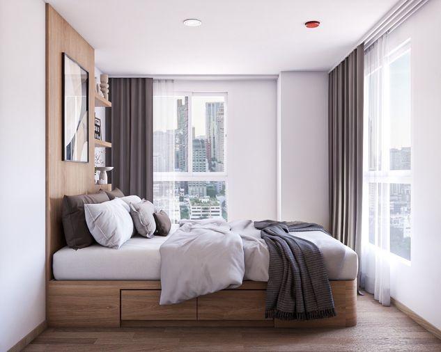 รูป ห้องใหม่ ยังไม่เคยมีคนอยู่เลย รีโนเวทใหม่ สวยมาก "Culture Chula" Duplex (2 Bedrooms 2 Bathrooms) 70 Sq.m 58,000 เท่านั้น - รูปที่ 5/9