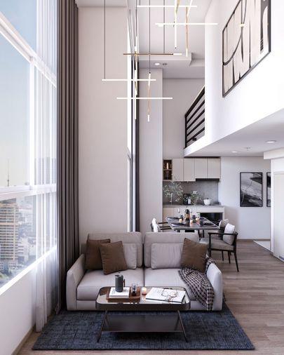 รูป ห้องใหม่ ยังไม่เคยมีคนอยู่เลย รีโนเวทใหม่ สวยมาก "Culture Chula" Duplex (2 Bedrooms 2 Bathrooms) 70 Sq.m 58,000 เท่านั้น - รูปที่ 3/9