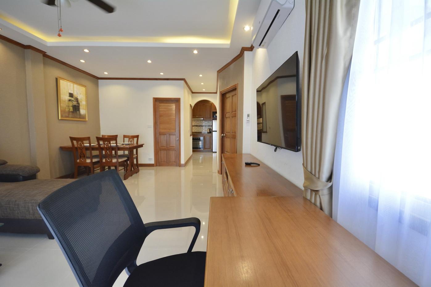 รูป Baan Suan Lalana 1 bedroom corner condo for Rent Jomtien - รูปที่ 2/13