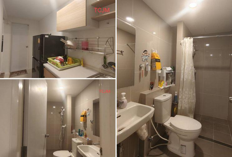 picture Call : 061-609-1888 Condo Sena Kith Srinakarin-Sridan, Largest room 52.67 sq.m 2 Beds, 2 Baths, 4th floor, Building A - 10/13