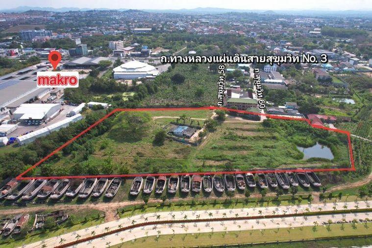 รูป ขายที่ดินพัทยา แปลงสวย ติดกับศูนย์การค้า แม็คโครพัทยาใต้  - รูปที่ 1/10