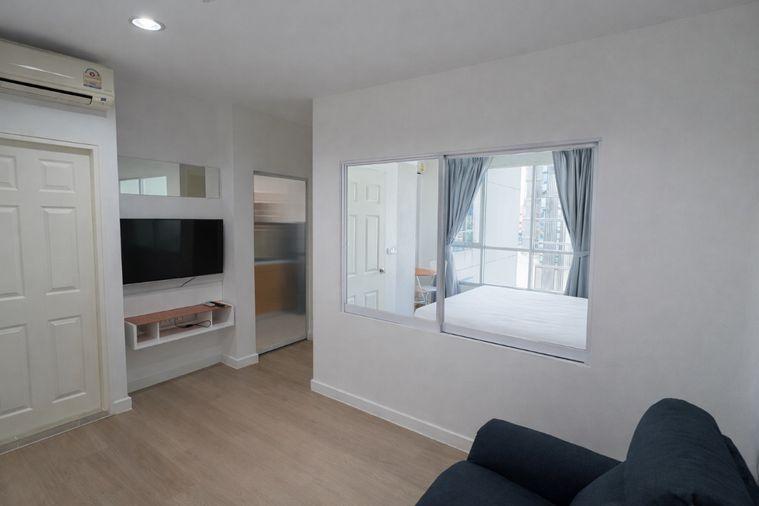 รูป P-46023 สุขุมวิท 65: คอนโด 1 ห้องนอน วิวเมือง ใกล้ MRT [15,000] Line Id: @easythaihome 085-592-2897 - รูปที่ 1/5